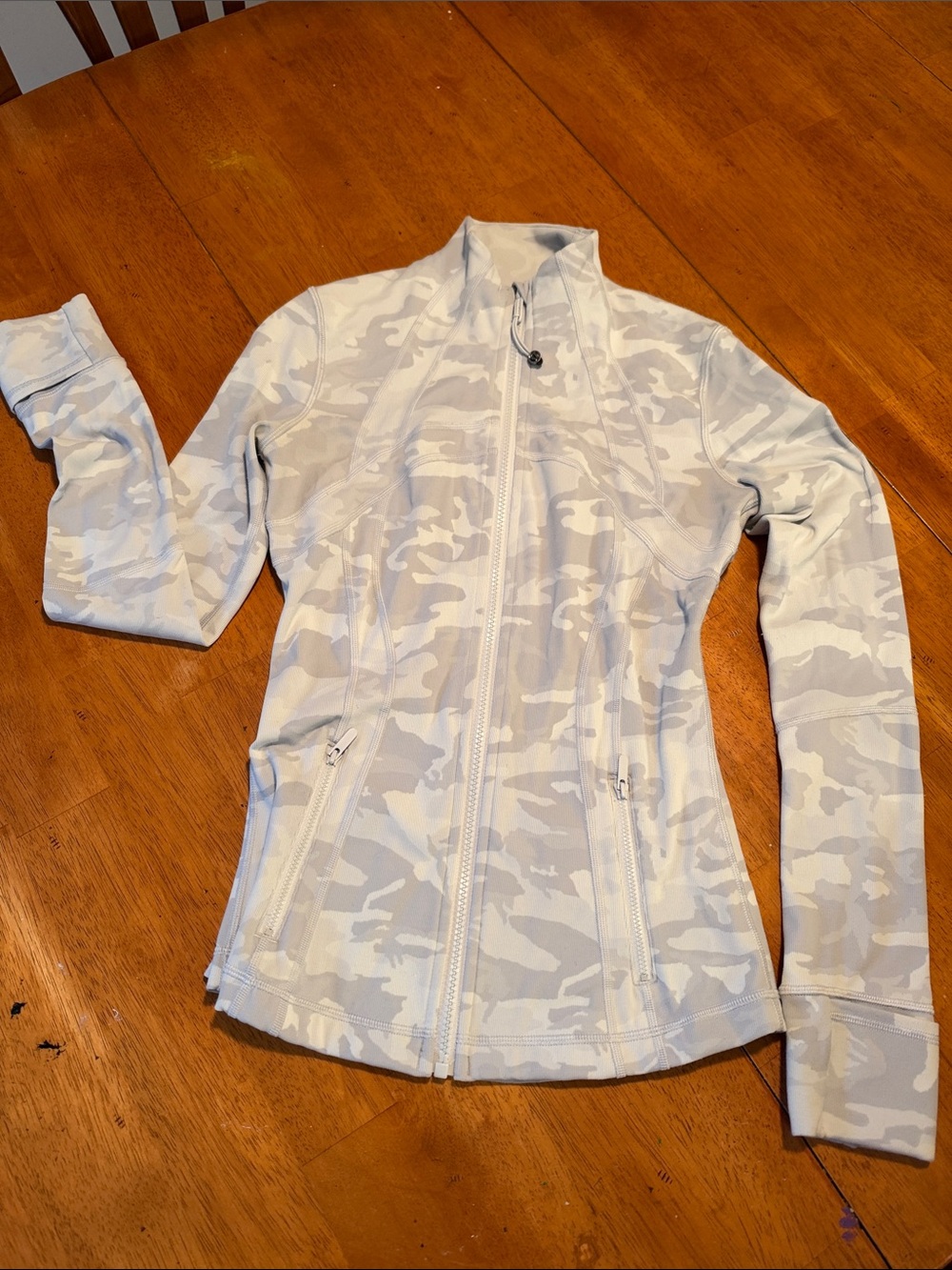 Lululemon Define Jacket White Gray Camo Full Zip Athletic XS/S/M/L Size 4